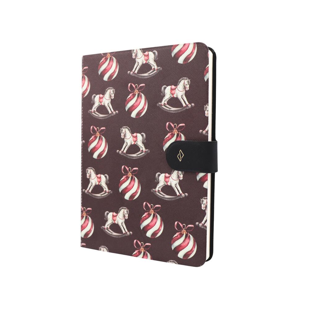 A5 Vegan Leather Notebook - Burgundy